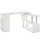 Bureau d'Angle pour PC 114x120x74,6 cm en Bois Blanc