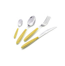 Servizio Set di Posate 24 pezzi in Acciaio Inox Eme Vero Giallo 13
