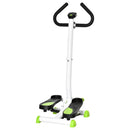Stepper con Manubrio Monitor LCD 55x44x108 cm Bianco e Verde  
