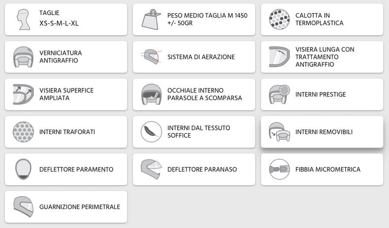 Casco Integrale per Scooter Visiera Lunga CGM Los Angeles 308G Giallo Fluo Varie Misure