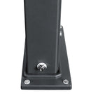 Doccia Solare Ibrida da Giardino 40L Miscelatore e Doccetta Lavapiedi Antracite/Inox