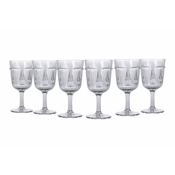 Coffret de 6 Verres à Vin Vis à Vis en Verre Transparent VdE Tivoli 1996 online