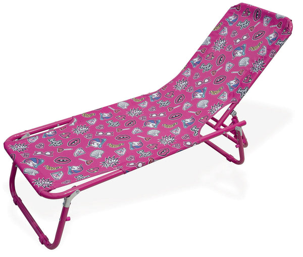 Soriani Glamour Rose Chaise Longue Pliante pour Enfants en Métal online