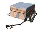 Carrello Rimorchio per Bici in Acciaio Grigio 140x88x60 cm 