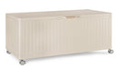 Baule Contenitore da Esterno 182x89,4x70h cm Apertura Facile e Ruote in Alluminio Ocean L Seta 
