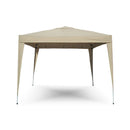 Gazebo da Giardino Pieghevole 2x3m Telo in Poliestere con Ventilazione Taddei Automatico Ecrù