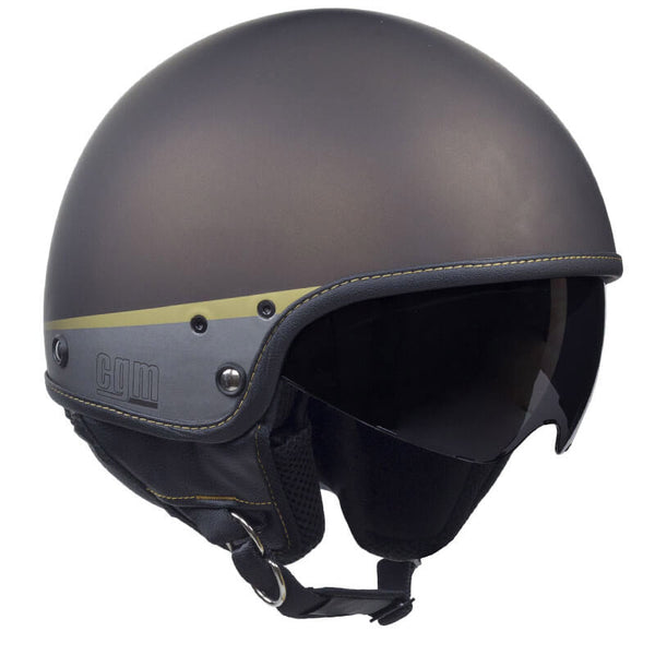 Casque Demi-Jet pour Scooter CGM Granada 105G Marron Mat Différentes Tailles acquista