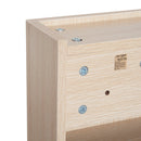 Specchio Armadietto da Bagno Pensile 3 Ripiani Interni in Legno Rovere 40x60x13,5 cm 