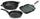 Batterie de cuisine 3 pièces en aluminium moulé antiadhésif Olympia Supreme