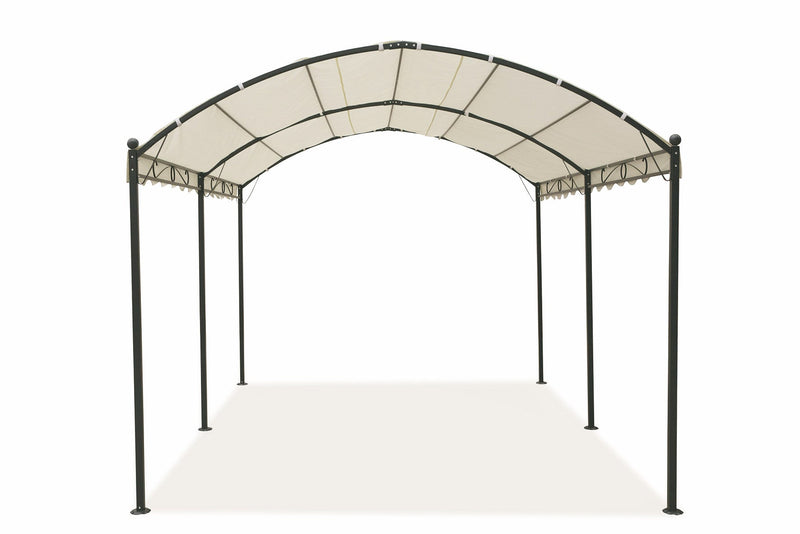 Gazebo da Giardino in Ferro 3x4 mt Soriani Tunnel Ecrù