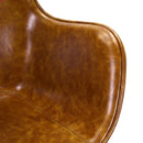 Poltrona in Similpelle 78x76H113 cm Marrone