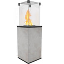 Stufa a Gas da Esterno cm 155,3x48,2x48,2 Flig Gastonia Ossido Grigio con Vetri