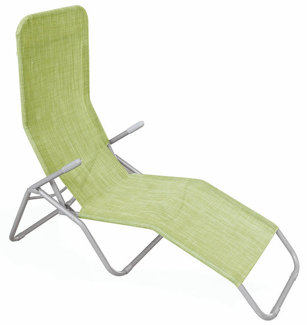 online Chaise longue pliante Dondolina en aluminium Texte Soriani Vert