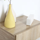 Set 2 Comodini Sospesi 40x30x15 cm Design Moderno Color Legno