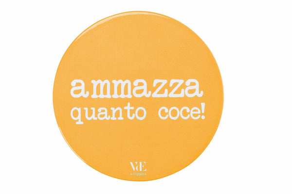 Dessous de Plat Rond en Céramique avec Fond en Liège 16 cm VdE Tivoli 1996 Spqr prezzo