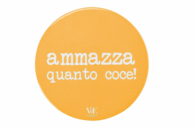 Sottopentola Tondo in Ceramica Fondo in Sughero 16 cm VdE Tivoli 1996 Spqr