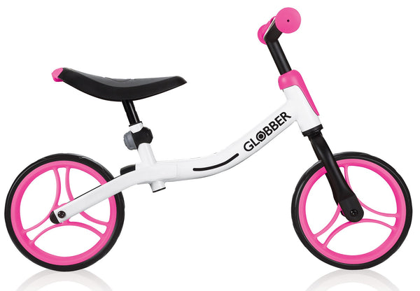 online Vélo Pédagogique pour Enfants 10" Sans Pédales Globber Go Bike Blanc et Rose