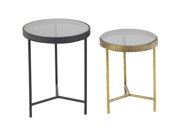 online Set 2 Tavolini Rotondi Yamir Alto