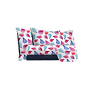 Set Lenzuola con Stampa Sopra Sotto e Federe Petali