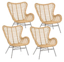 Set 4 Poltrone 74x75x85h cm Casilda 