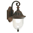 Lampada Applique Piccola con Vetro Colore Ruggine per Esterno Linea Rice Sovil