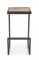 Sgabello Bar Blocks H70 in Metallo