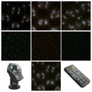 Proiettore Laser 2 Colori Effetto Neve Luci Natalizie da Interno e Esterno e Interno Soriani