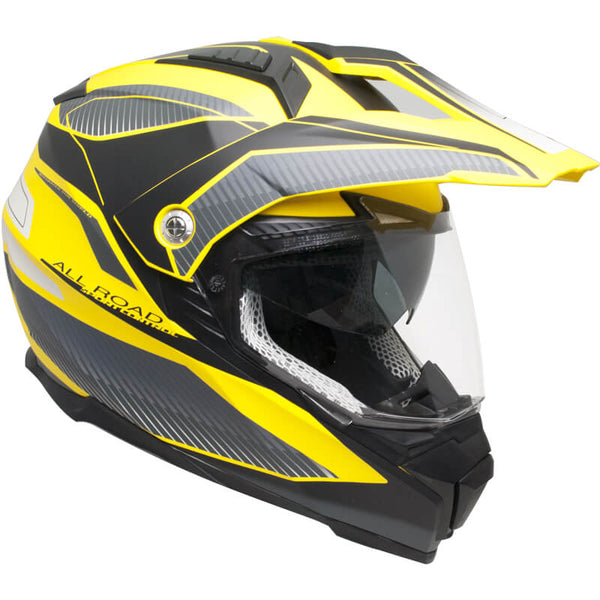 prezzo Casque Intégral pour Moto Cross avec Visière CGM Forward 606G Jaune Mat
