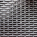 Set Salotto da Giardino Divano 2 Poltrone e Tavolino con Cuscini in Plastica Antracite