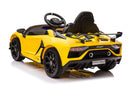 Macchina Elettrica per Bambini 12V con Licenza Lamborghini Aventador Gialla