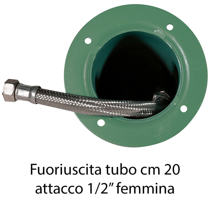 Fontana da Giardino con Doppio Rubinetto Belfer 42/ARRM Ruggine