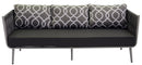 Set Salotto da Giardino in Alluminio San Diego Grigio