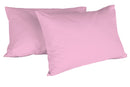 Coppia di Federe Tinta Unita Rosa