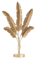 Scultura Five Leaf 34x12,5x60 cm in Ferro Oro