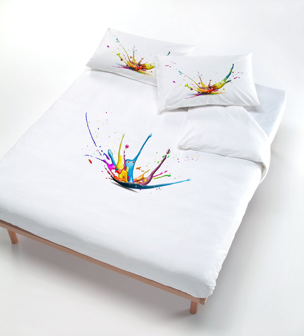 online Housse de couette avec impression sur le sac et taies d'oreiller Color Sketch