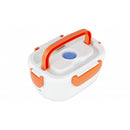 Scaldavivande Elettrico 24x17x10 cm 40W 2 scompartimenti interni con cucchiaio Arancio