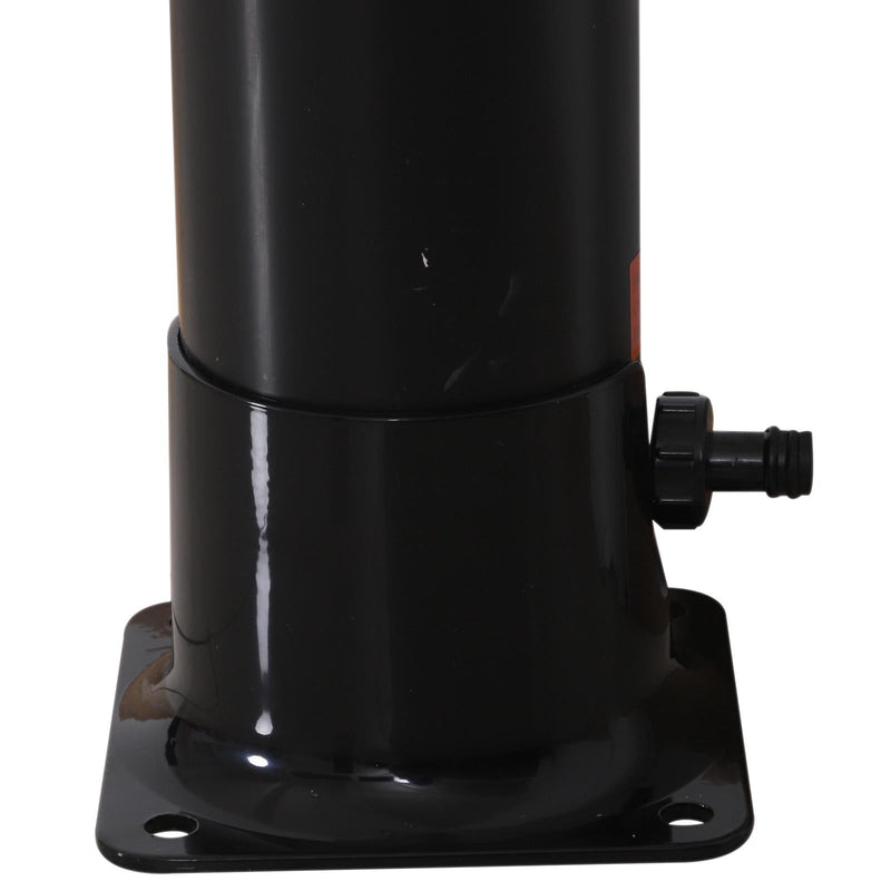 Doccia Solare da Giardino 20L Acqua Fredda-Calda 60° Nera 