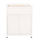 Mobile Lavatoio da Esterno in Polipropilene e Alluminio 60x45x83 cm Bianco