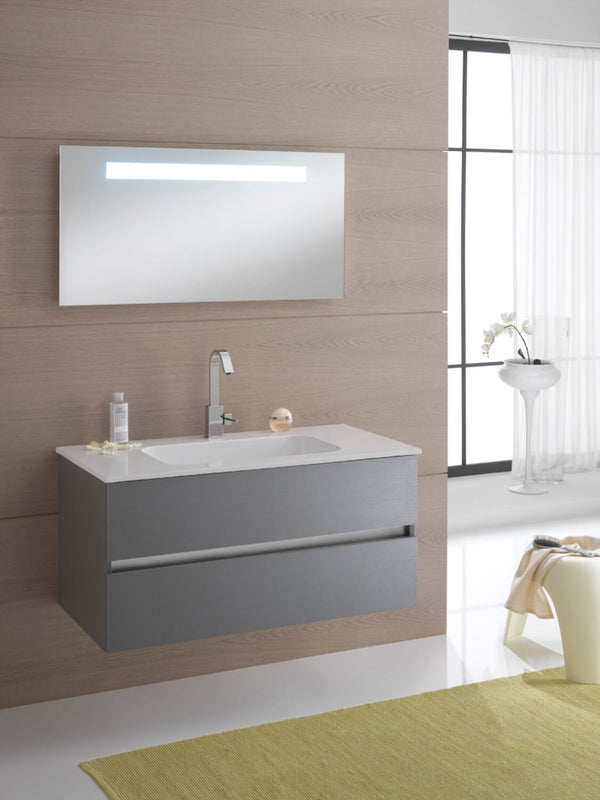 Meuble de Salle de Bain Suspendu 101cm TFT Bali Blanc Plomb acquista