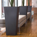 Vaso 34x86 cm in Resina Arkema Quadro 86 Bianco