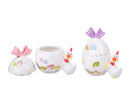 Set 2 Uova Contenitori con Pulcino 16x11x H 19 cm