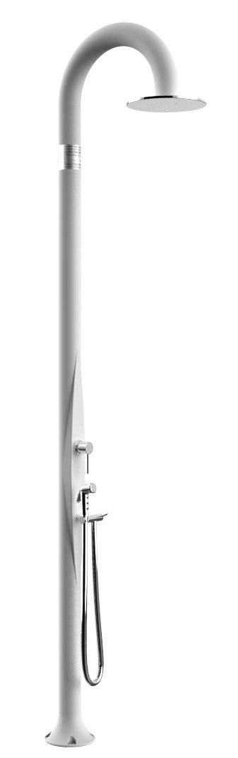 Mitigeur de douche de jardin pomme de douche et douchette Arkema Funny Yin Top Line Blanc Perle online