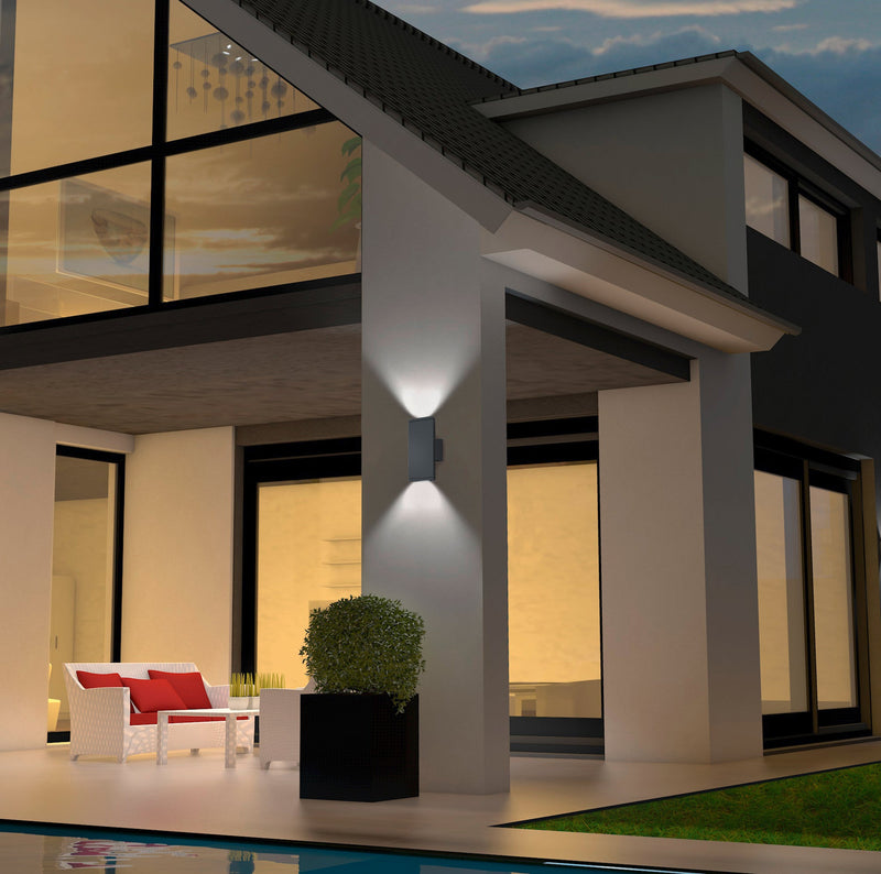 Applique da Esterno a LED in Pressofusione di alluminio Antracite