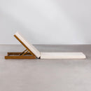 Cuscino per Sdraio Lettino Prendisole da Giardino 198x74x8 cm in Similpelle Crema