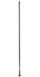 Set 4 Pezzi Palo per Tralicci Verdemax Ø3x180 cm in Alluminio Antiruggine Antracite  