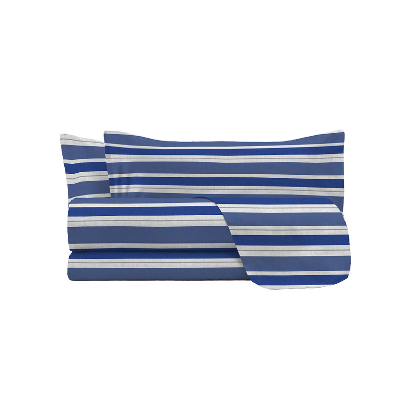 Set Lenzuola con Stampa Sopra Sotto e Federe Linea Ida Crono Varie Misure