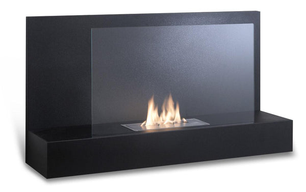 Cheminée Bioéthanol Murale 90x26x50 cm Noir sconto