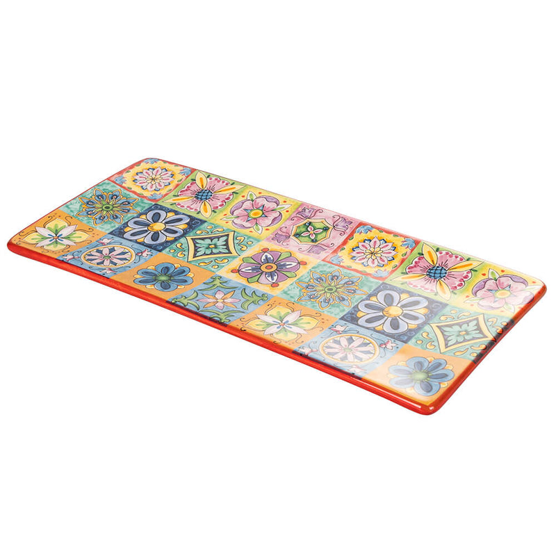 Vassoio 27,5x12,5x1,5 cm  in Ceramica VdE Tivoli 1996 Infinito