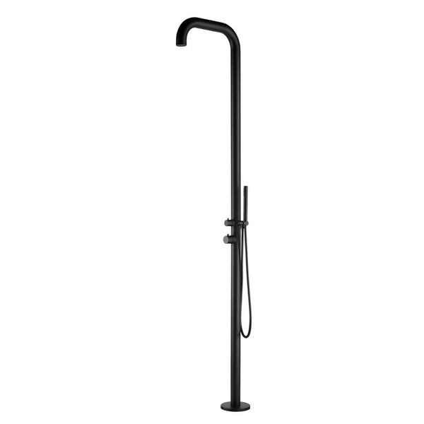 Douche de jardin 230x18x42 cm avec mitigeur Sined Chia et douchette noir satiné acquista