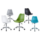 Sedia Operativa da Ufficio 48,5x49x80/88 cm May Bianca